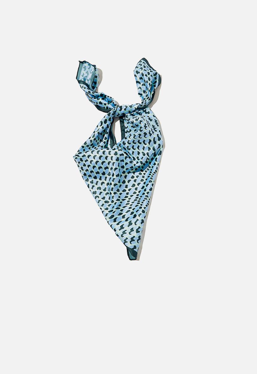Rubi - Versatile scarf - sara radial wave blue