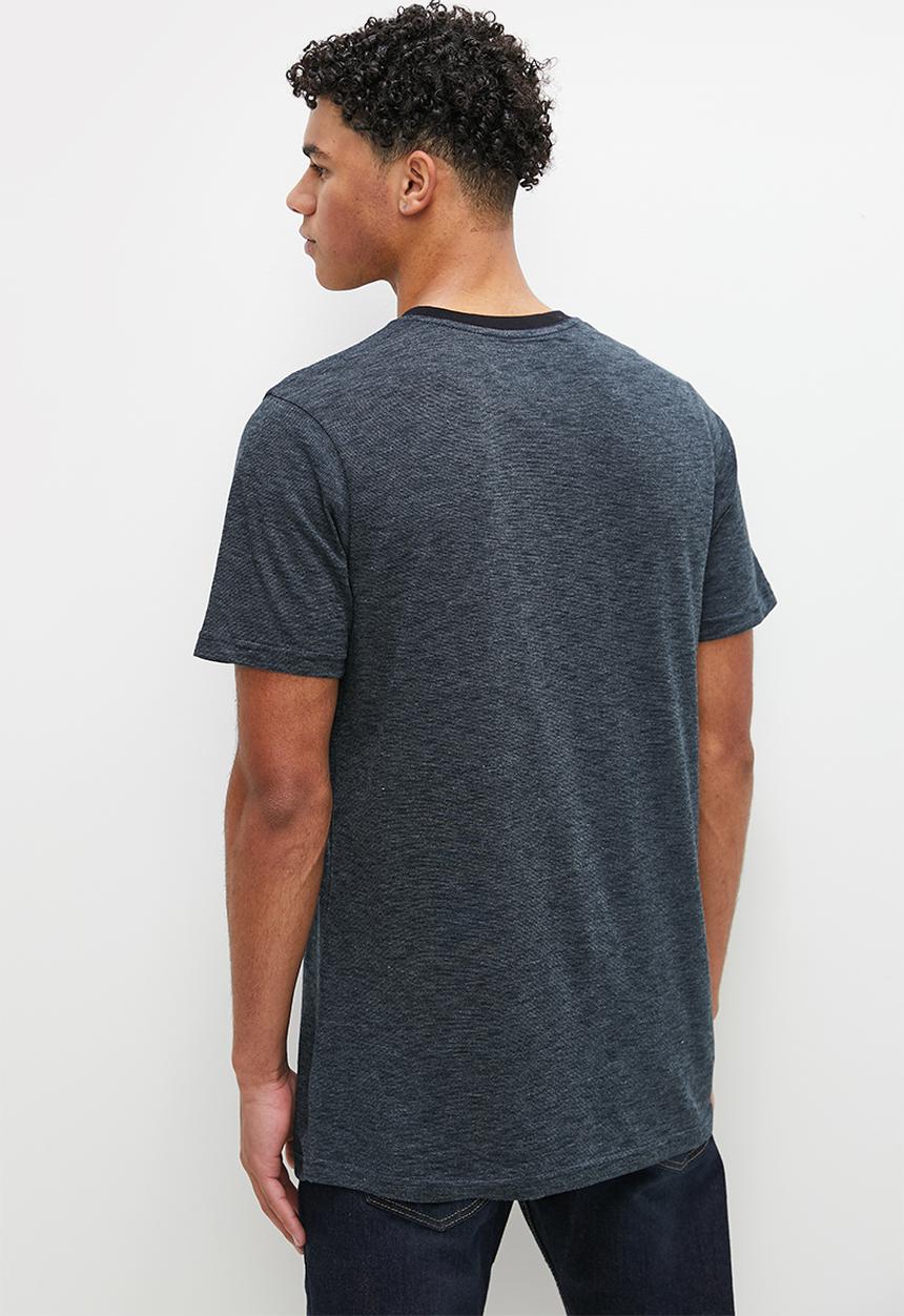STYLE REPUBLIC - Charcoal stripe tee - charcoal