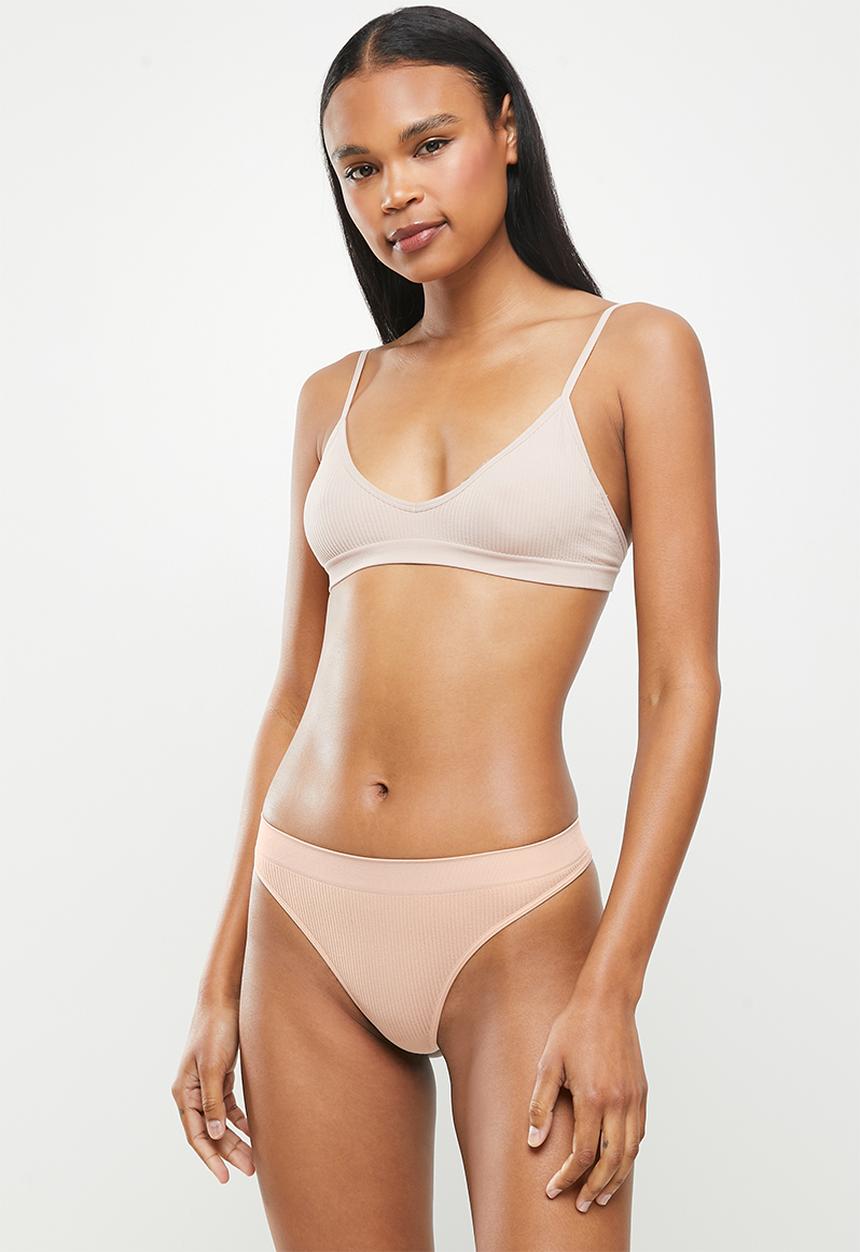 Cotton On - High cut thong 5 pack - multi 