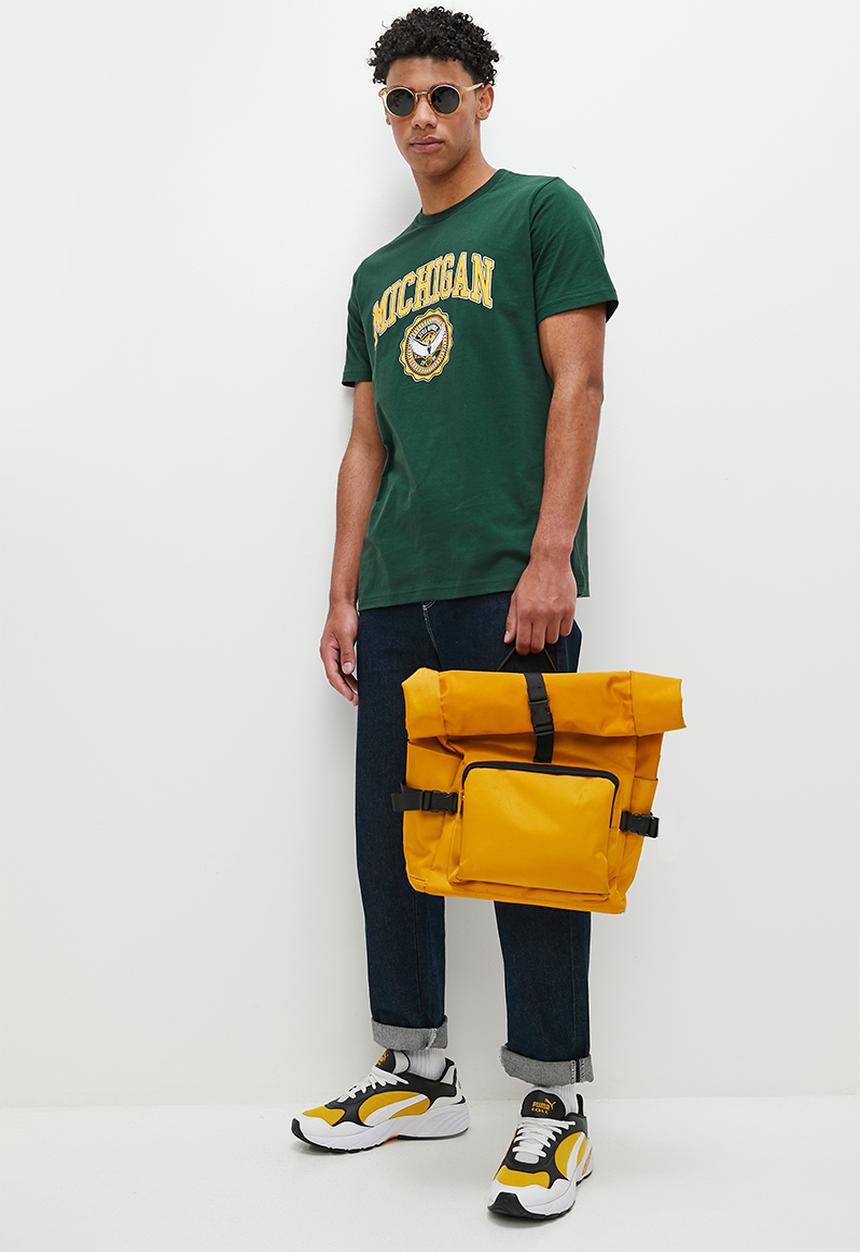STYLE REPUBLIC - Michigan graphic tee - bottle green