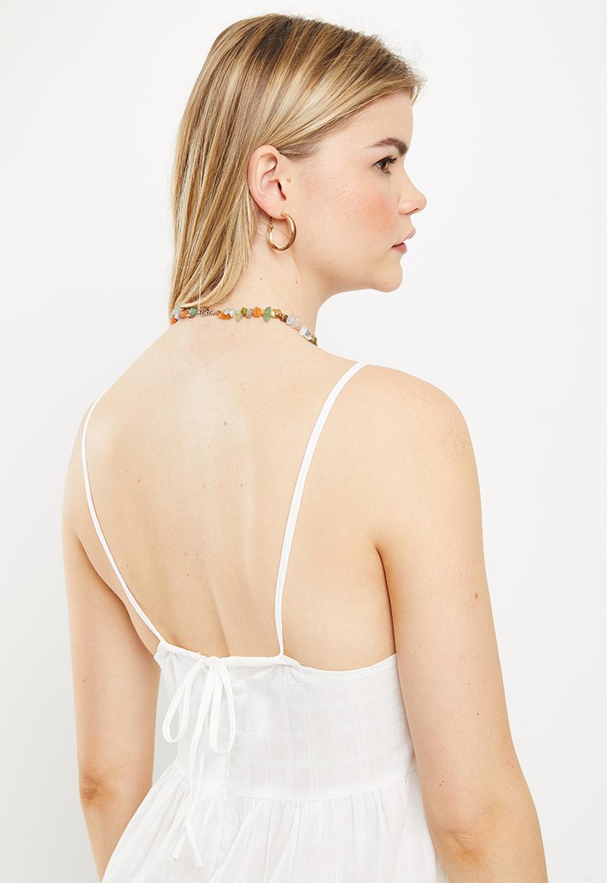 dailyfriday - Tiered mini dress - white