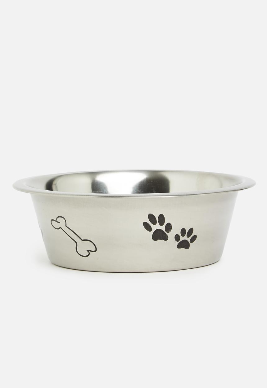 Pet Collection - Poochino dog bowl - silver