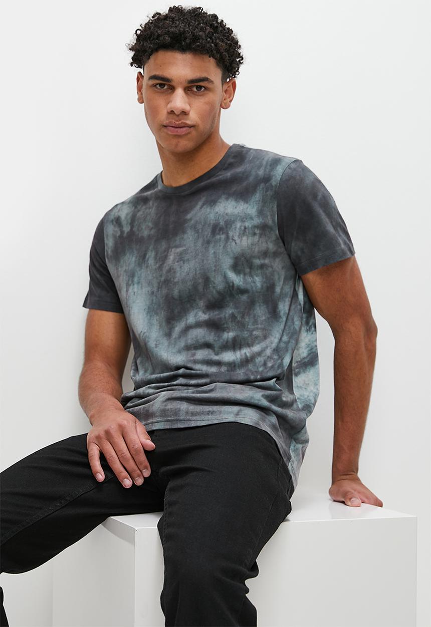 STYLE REPUBLIC - Tie dye tee - navy spectra dye