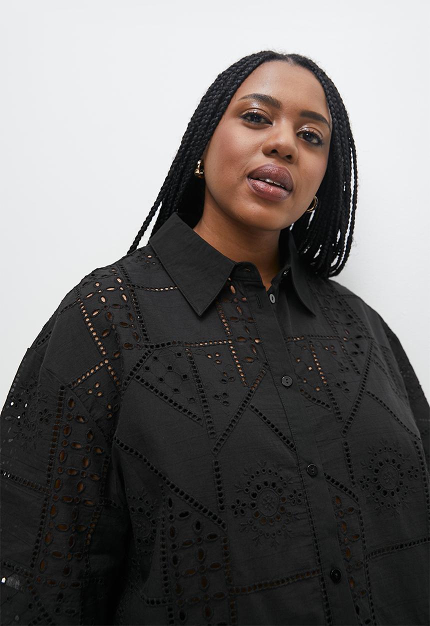 Superbalist - Anglaise longline shirt - black