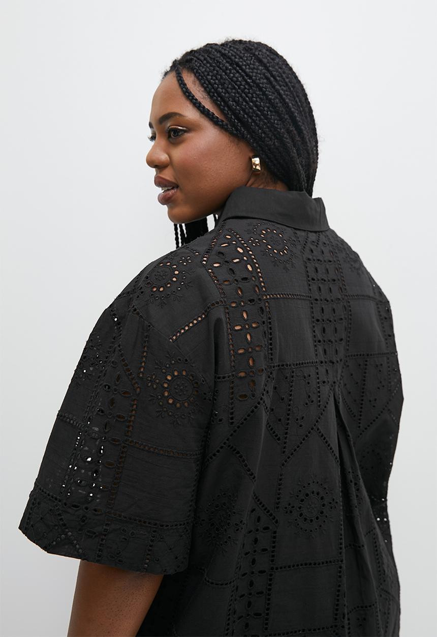 Superbalist - Anglaise longline shirt - black