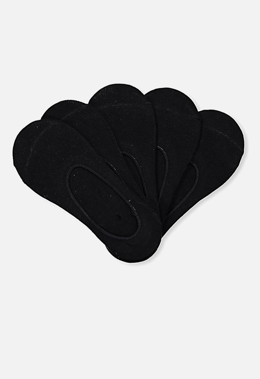 Cotton On - 5-Pack low cut sock - black