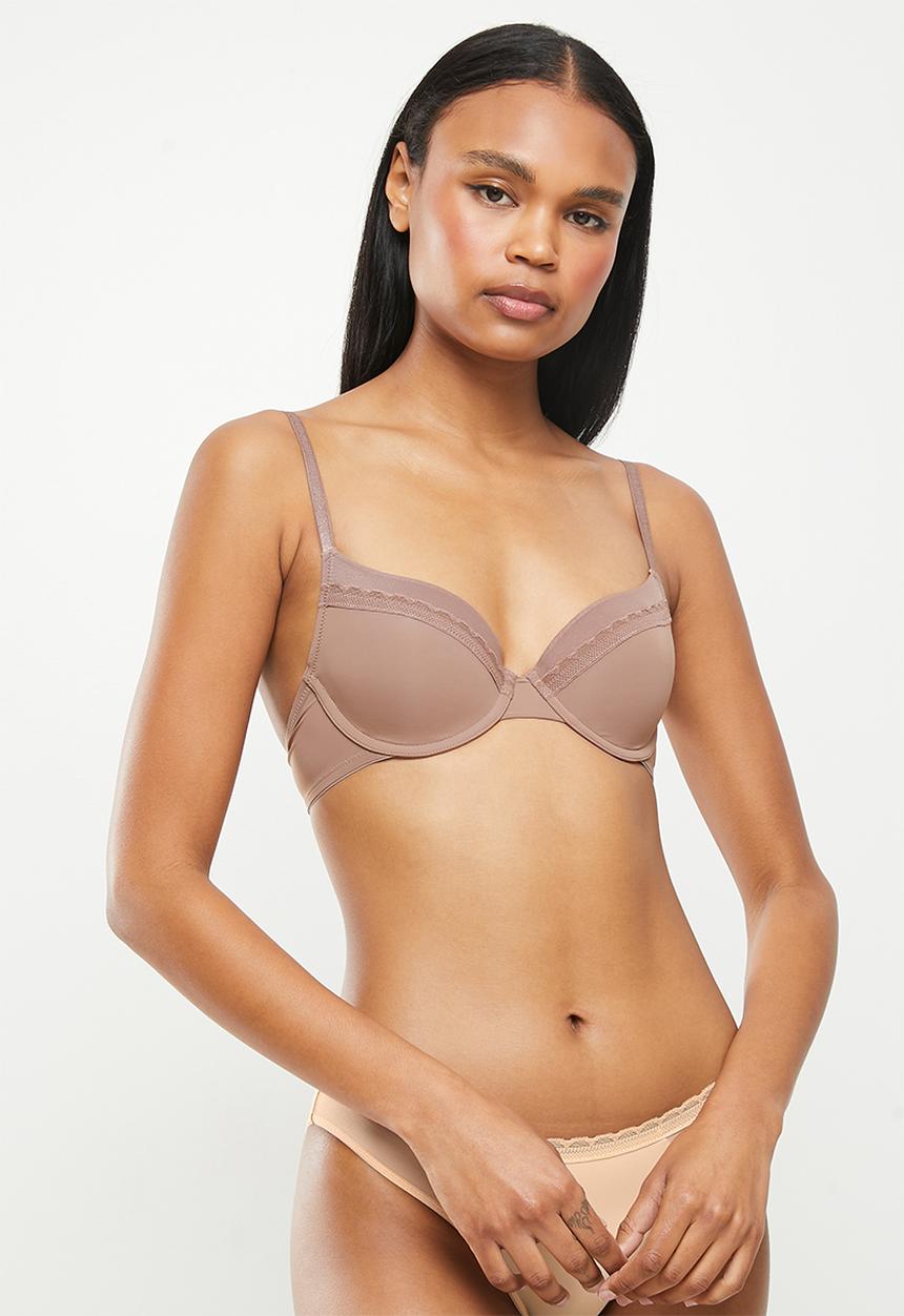 DORINA - 2 pack jana demi bra - brown & beige