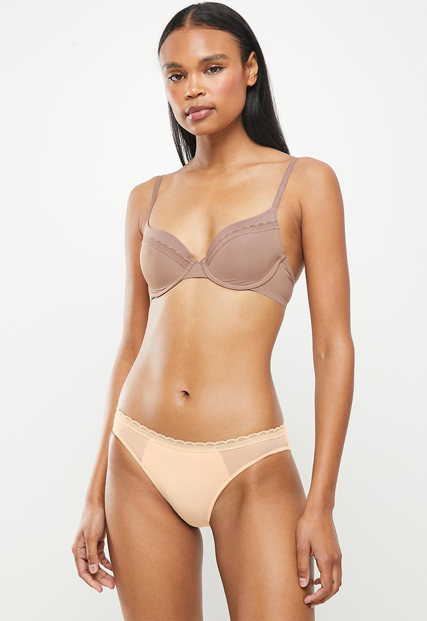DORINA - 2 pack jana briefs - brown & beige