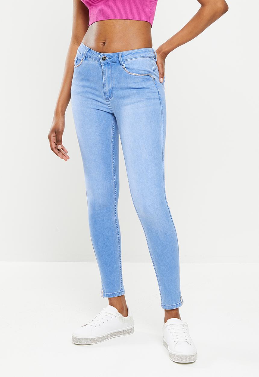 SISSY BOY - Axel with pocket bling and hem slit - periwinkle