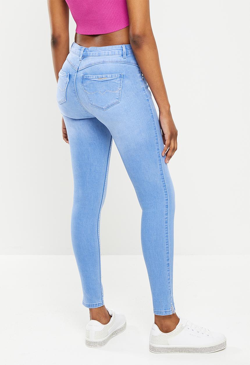 SISSY BOY - Axel with pocket bling and hem slit - periwinkle