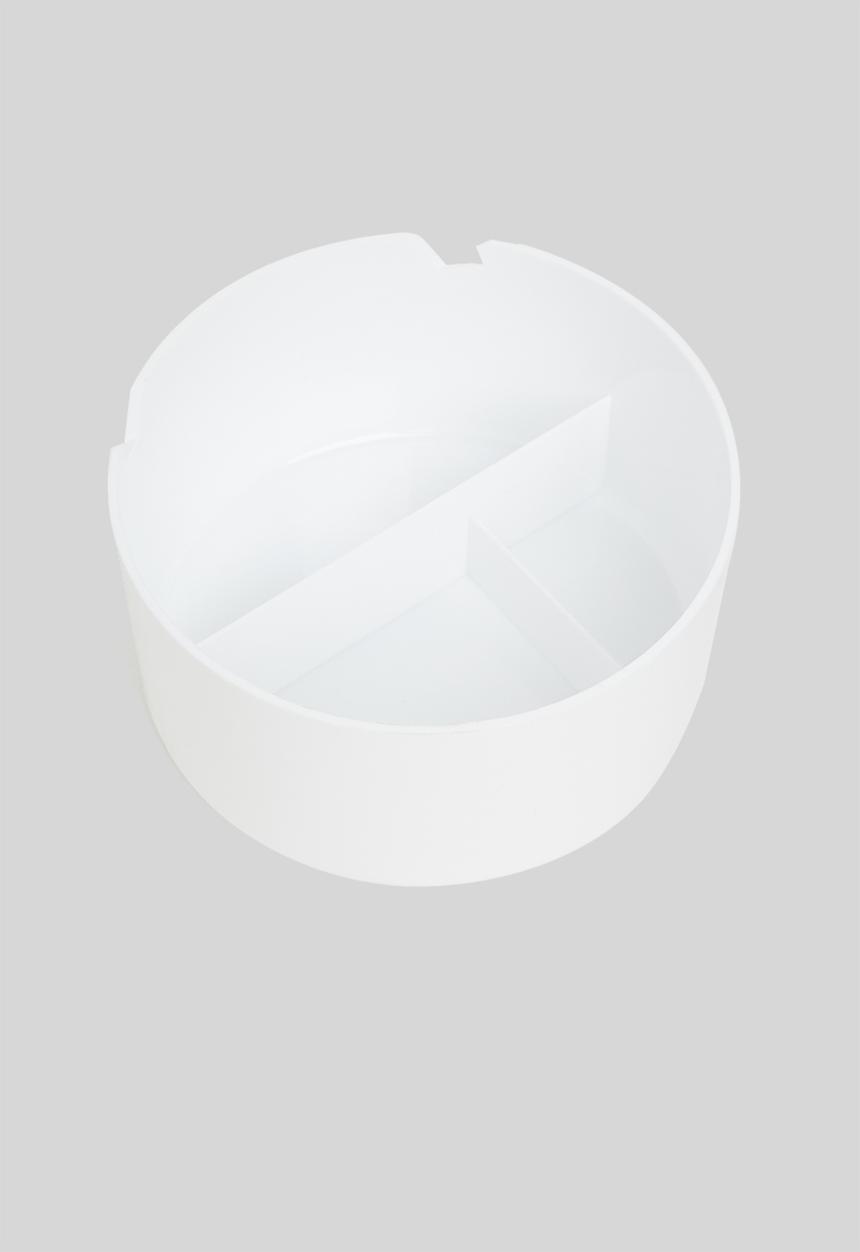 Bathroom Solutions - Round mirror organiser - white