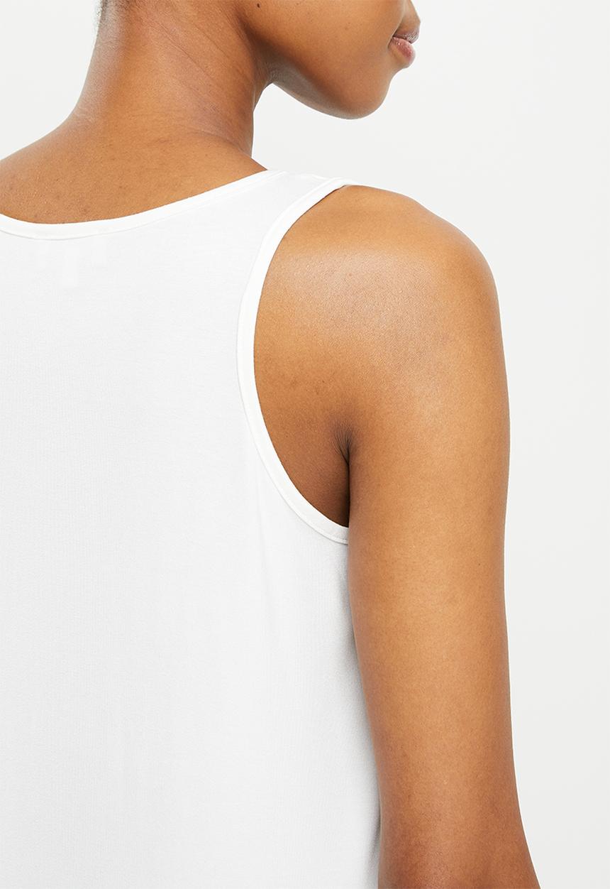 edit Maternity - Maternity waterfall nursing swing vest - white