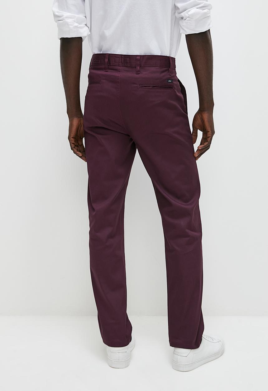 Superbalist - Caleb slim chino - burgundy