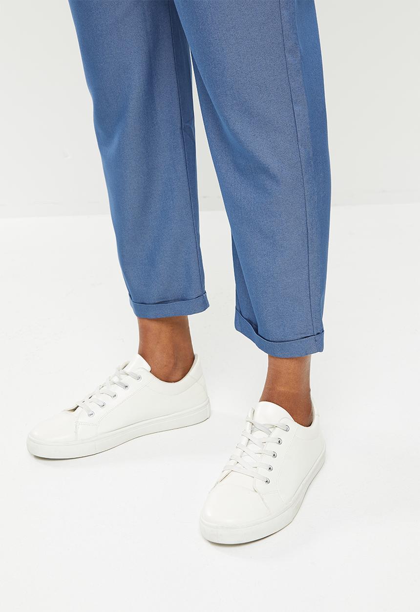 edit Maternity - Maternity drawstring tapered leg pant - med blue