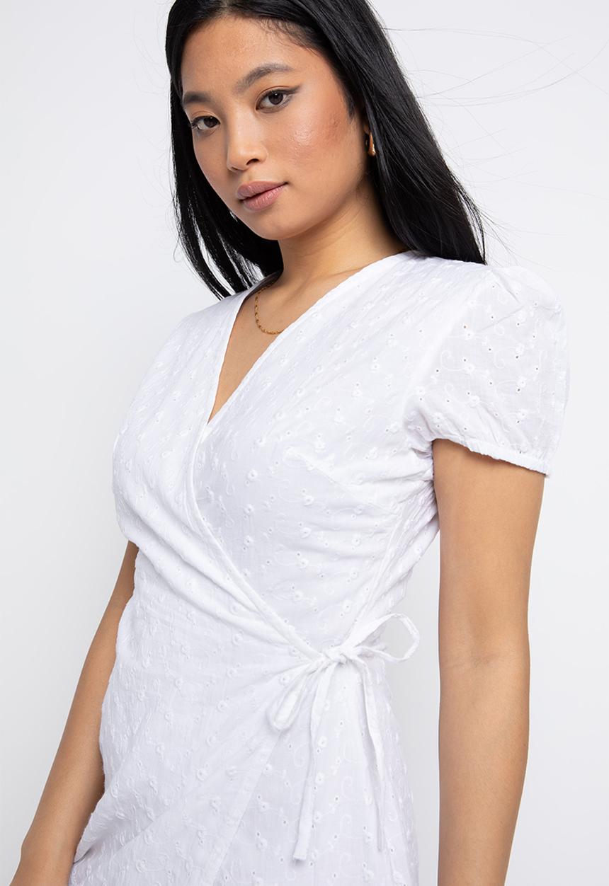 Daisy Street - Wrap dress - white