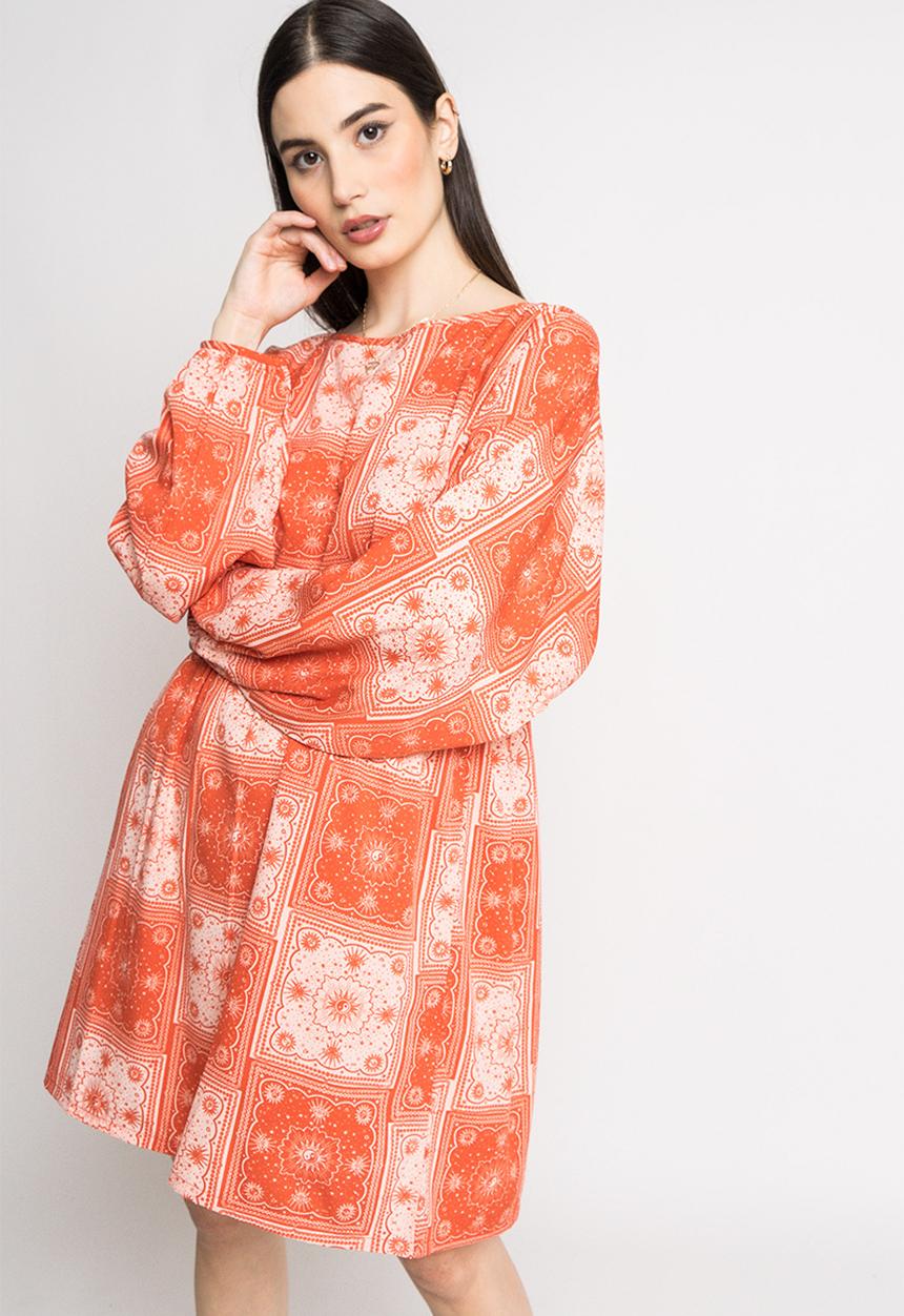 Daisy Street - Alexis dress - burnt orange
