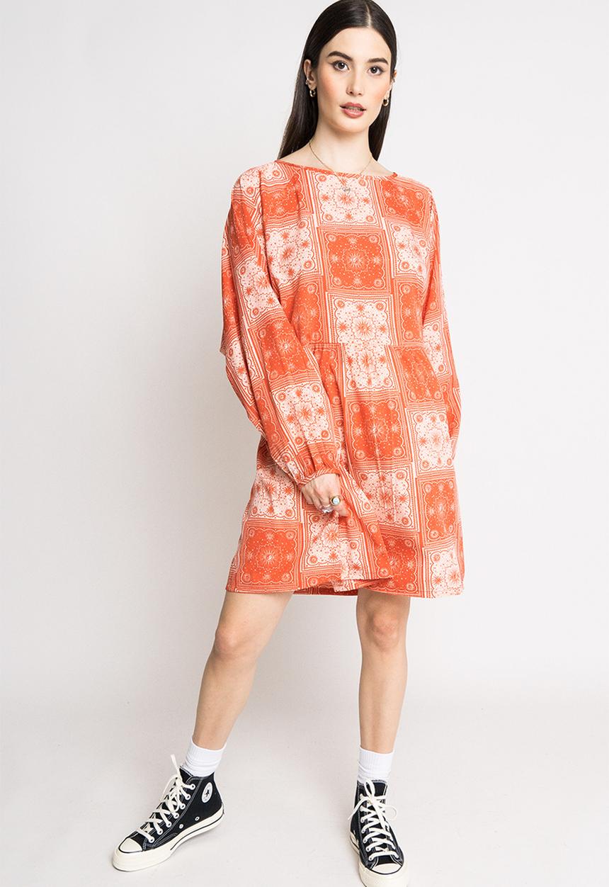 Daisy Street - Alexis dress - burnt orange