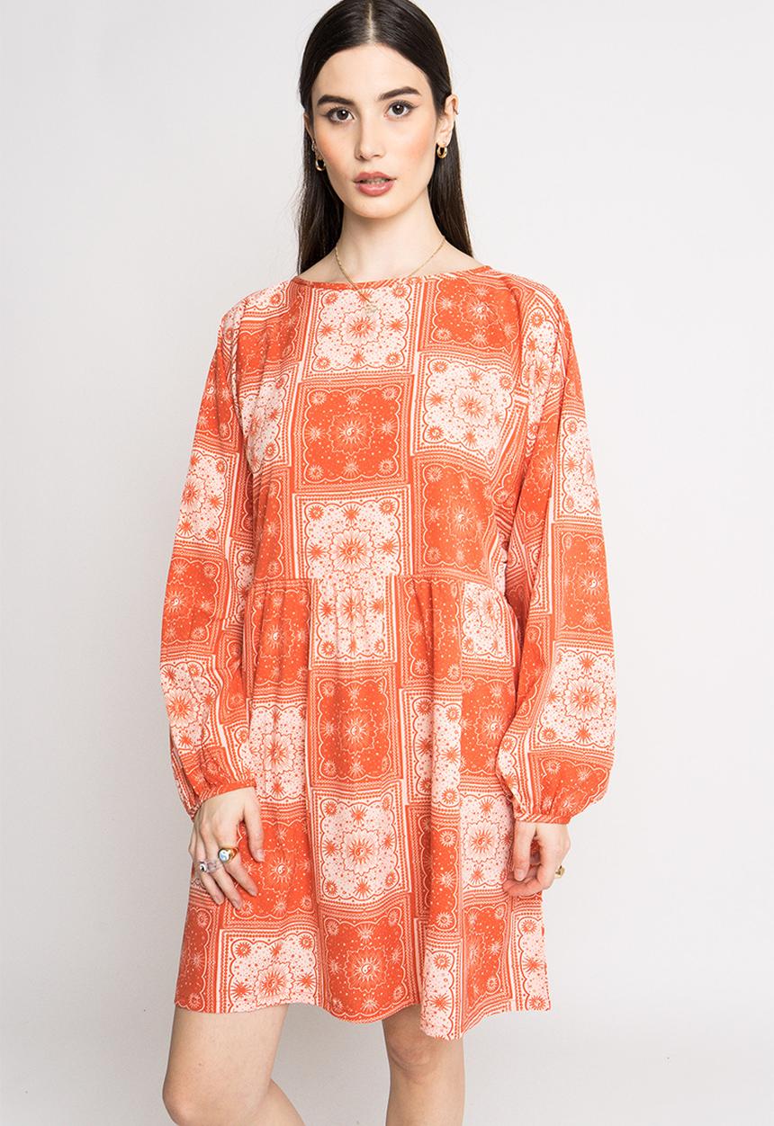 Daisy Street - Alexis dress - burnt orange