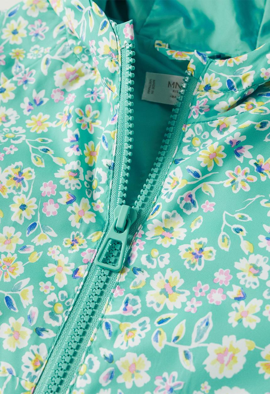 MANGO - Jacket rain - pastel green
