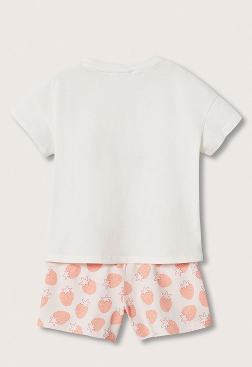 MANGO - Printed cotton pyjamas - pink