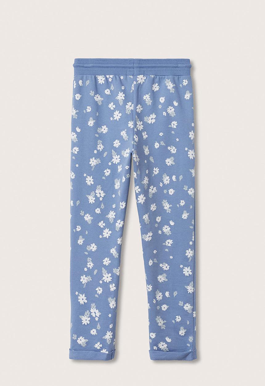 MANGO - Printed jogger trousers - blue