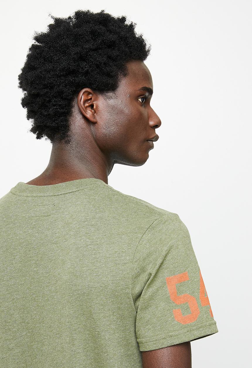 Superdry. - Vintage vl classic tee - thrift olive marl