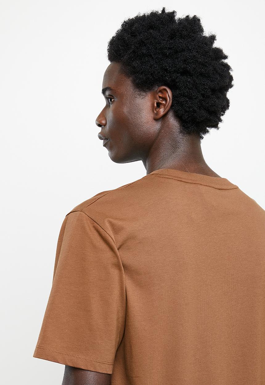 Superdry. - Code cl linear loose tee - rock brown