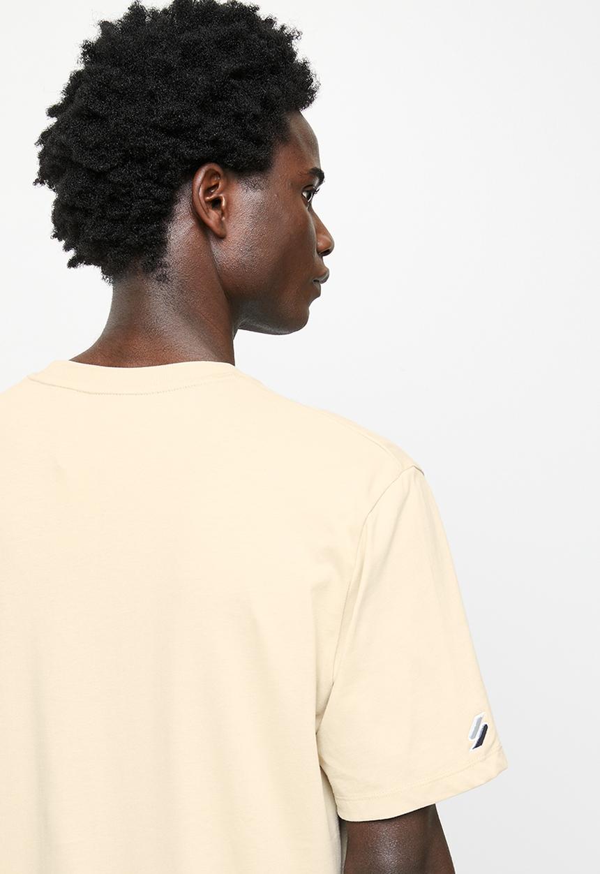 Superdry. - Code cl linear loose tee - feather grey