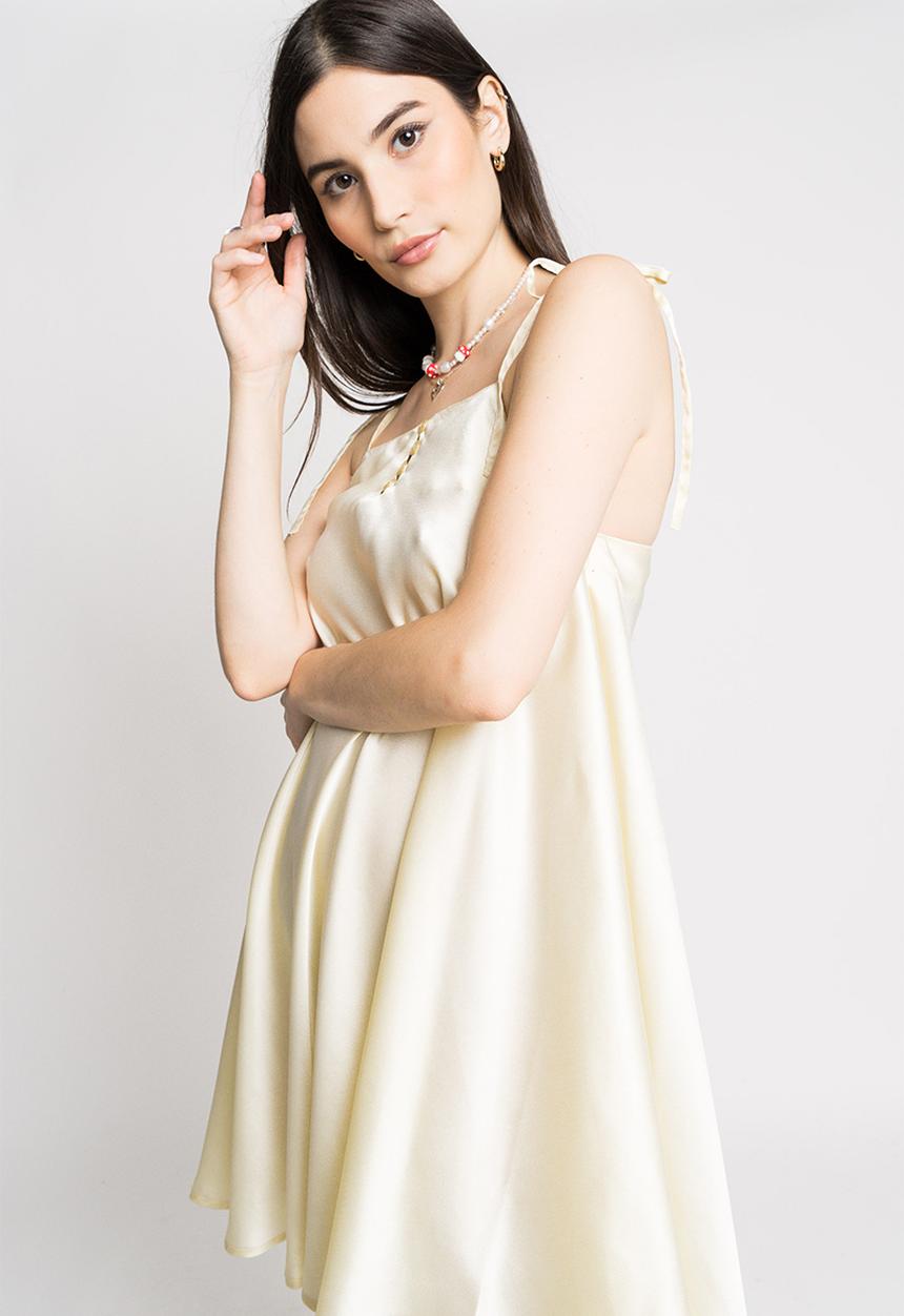 Daisy Street - Trapeze dress - light yellow