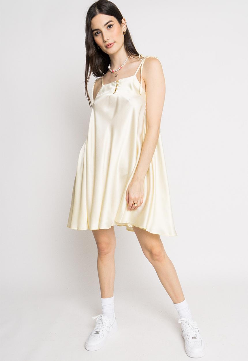 Daisy Street - Trapeze dress - light yellow