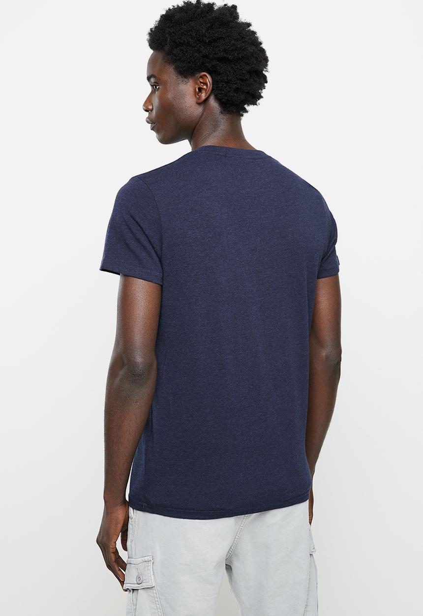 Superdry. - Vl tee - midnight blue grit