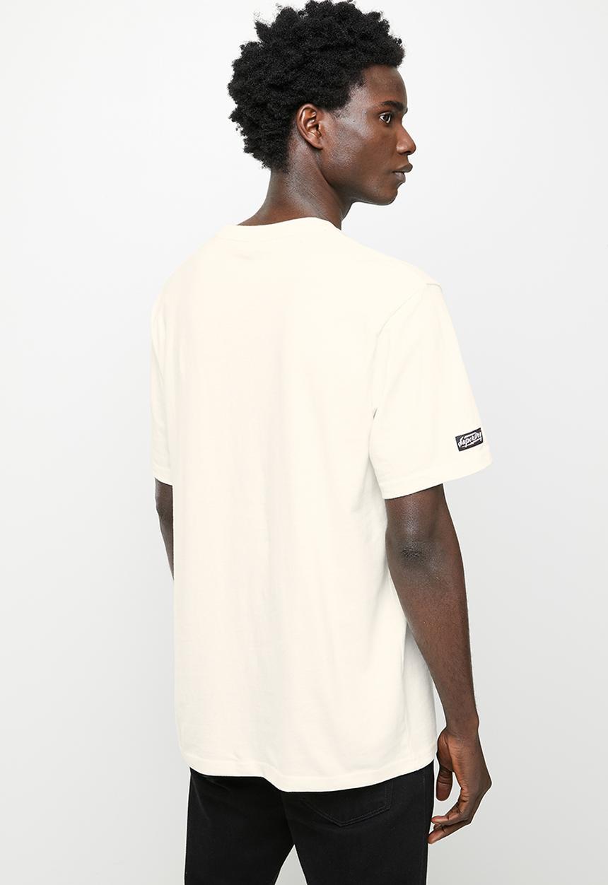 Superdry. - Vintage crossing lines bk tee - couture white