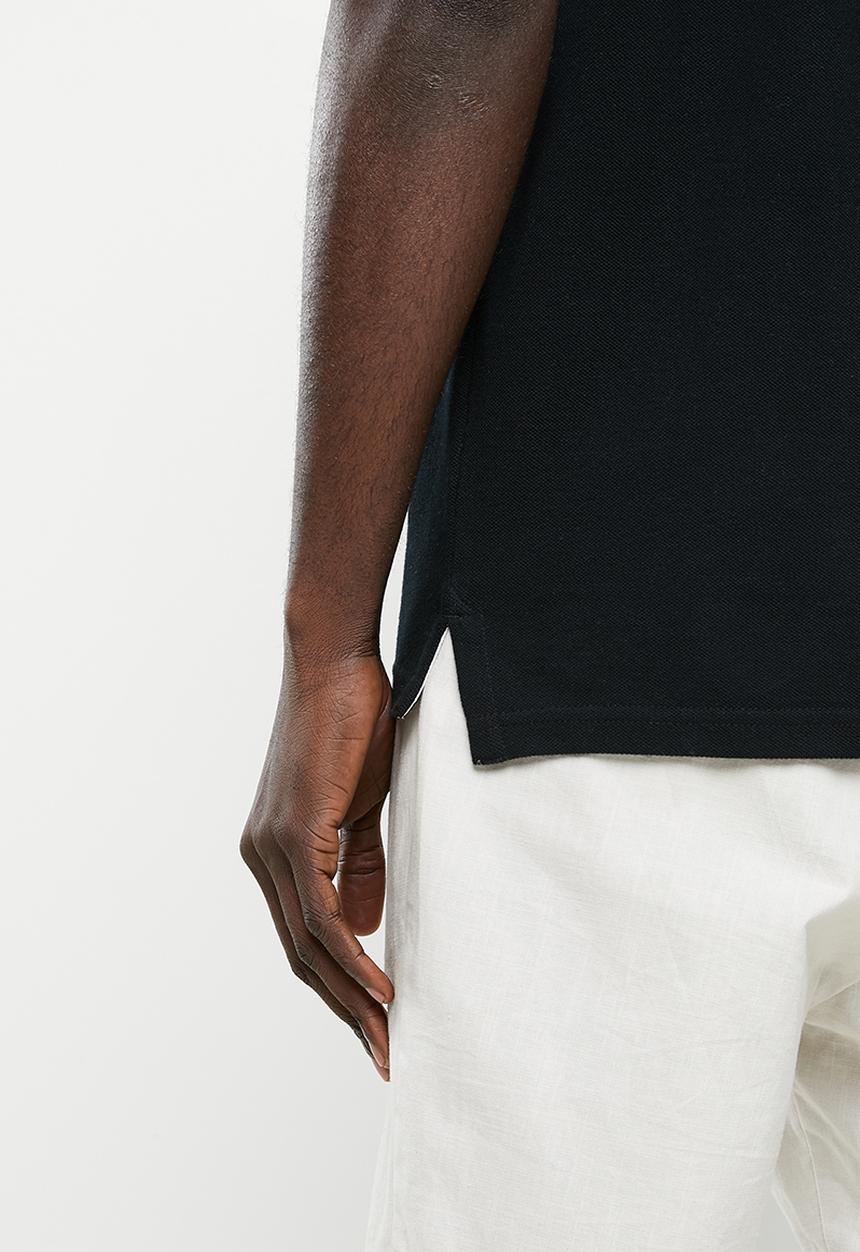 Superdry. - Classic pique short sleeve polo - black