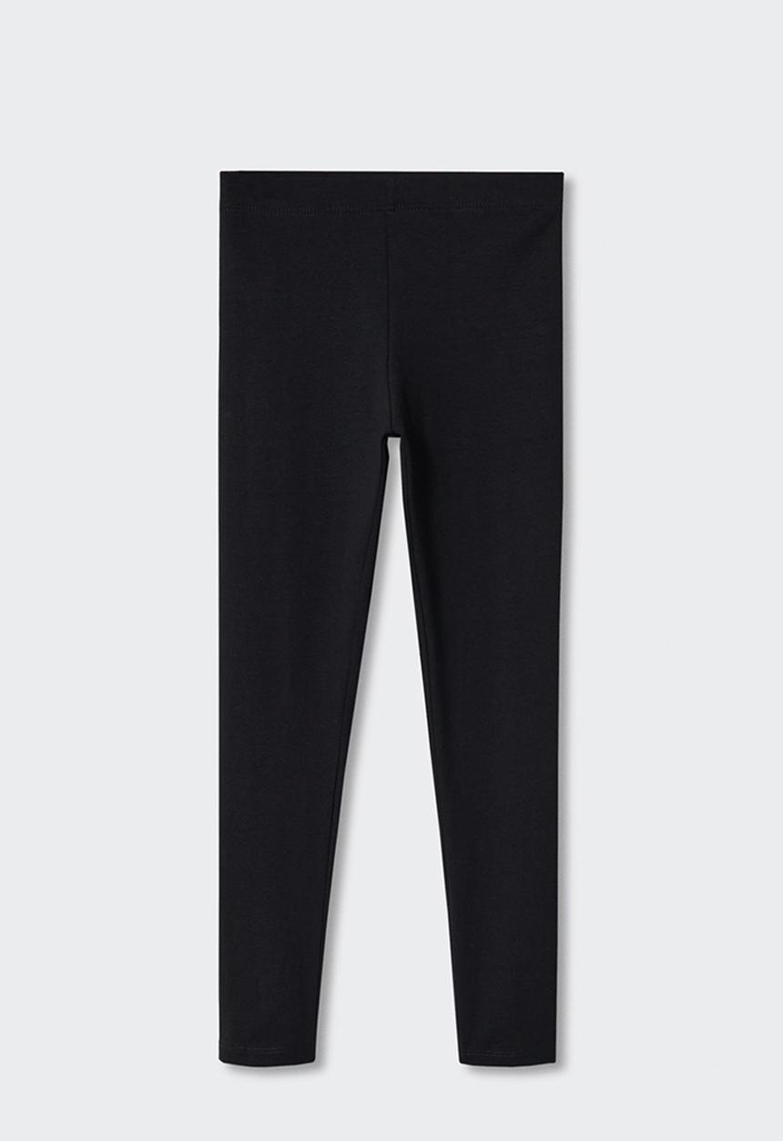 MANGO - Essential cotton leggings - black
