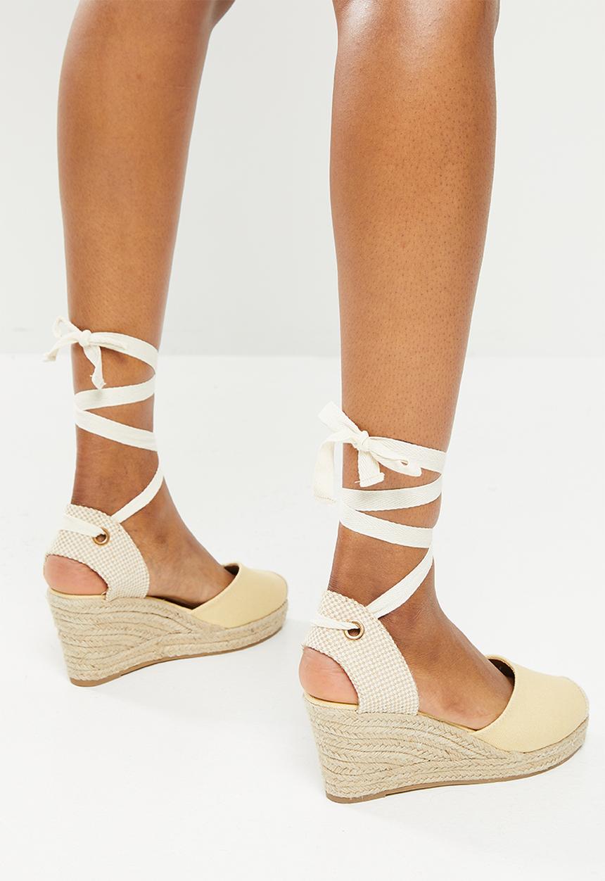Madison® - Clover espadrille wedge heel - yellow