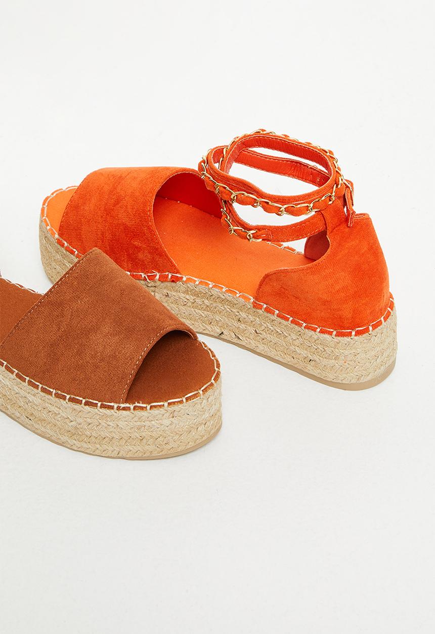Madison® - Clarke flatform espadrille sandal - tan