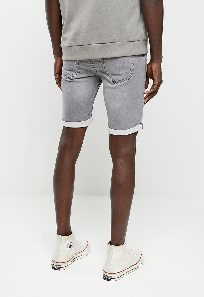 Only & Sons - Ply regular fit shorts - grey denim