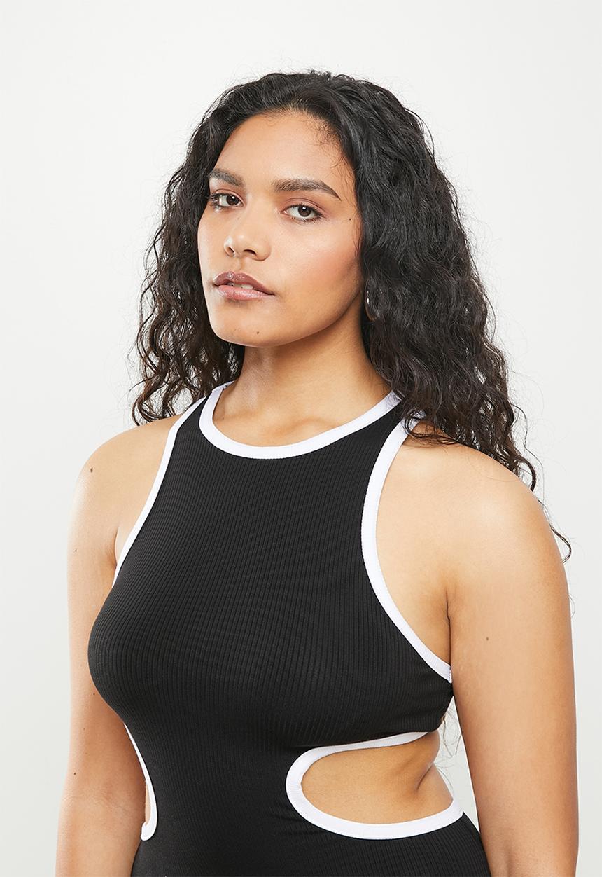dailyfriday - Cut out midi dress - black