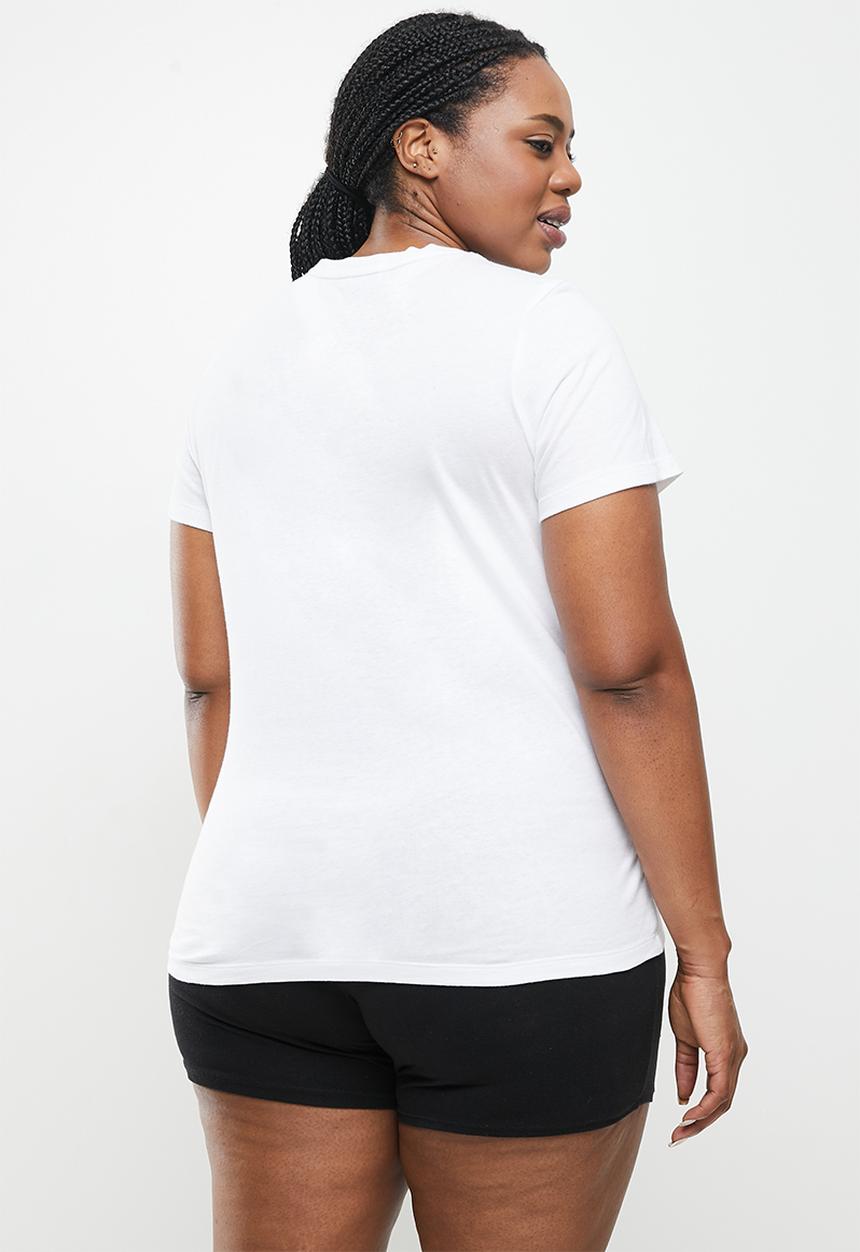 PUMA - Plus essential logo tee - white