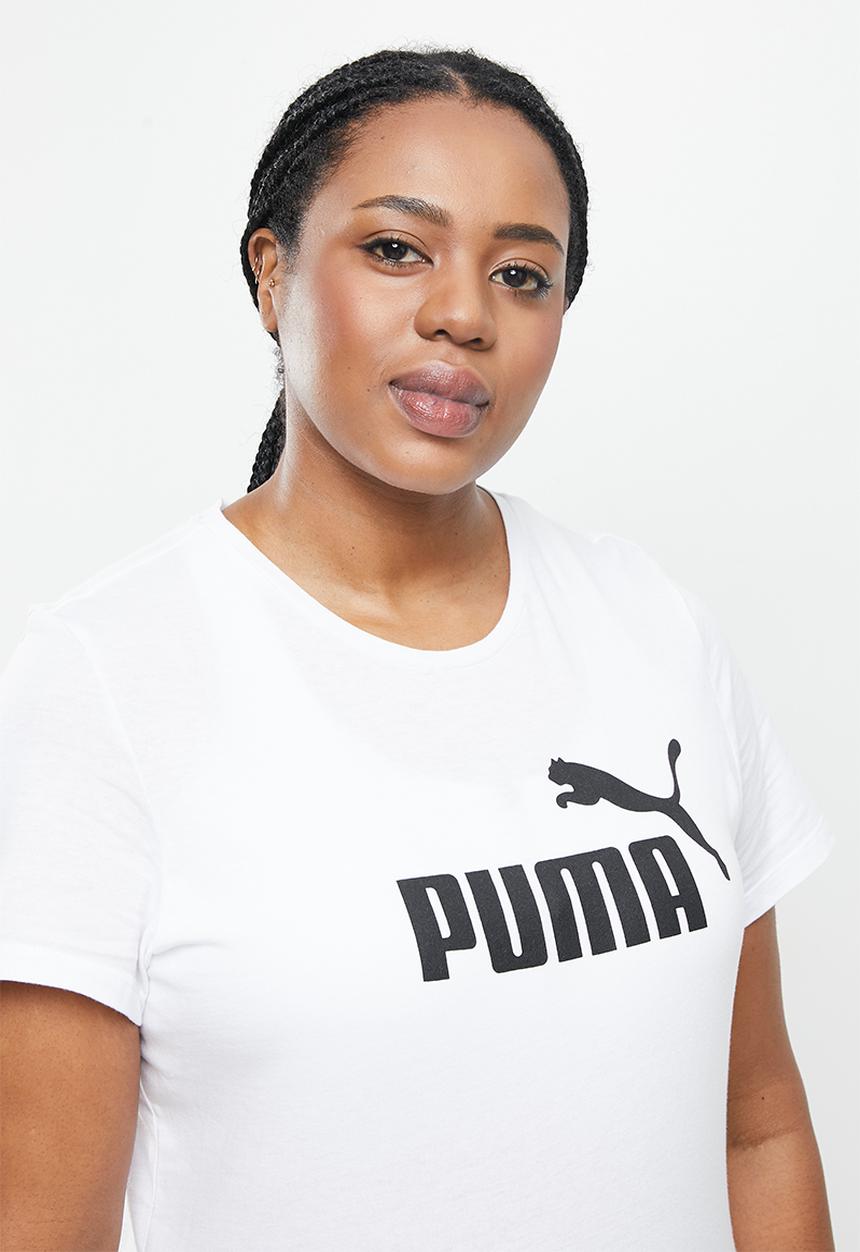 PUMA - Plus essential logo tee - white