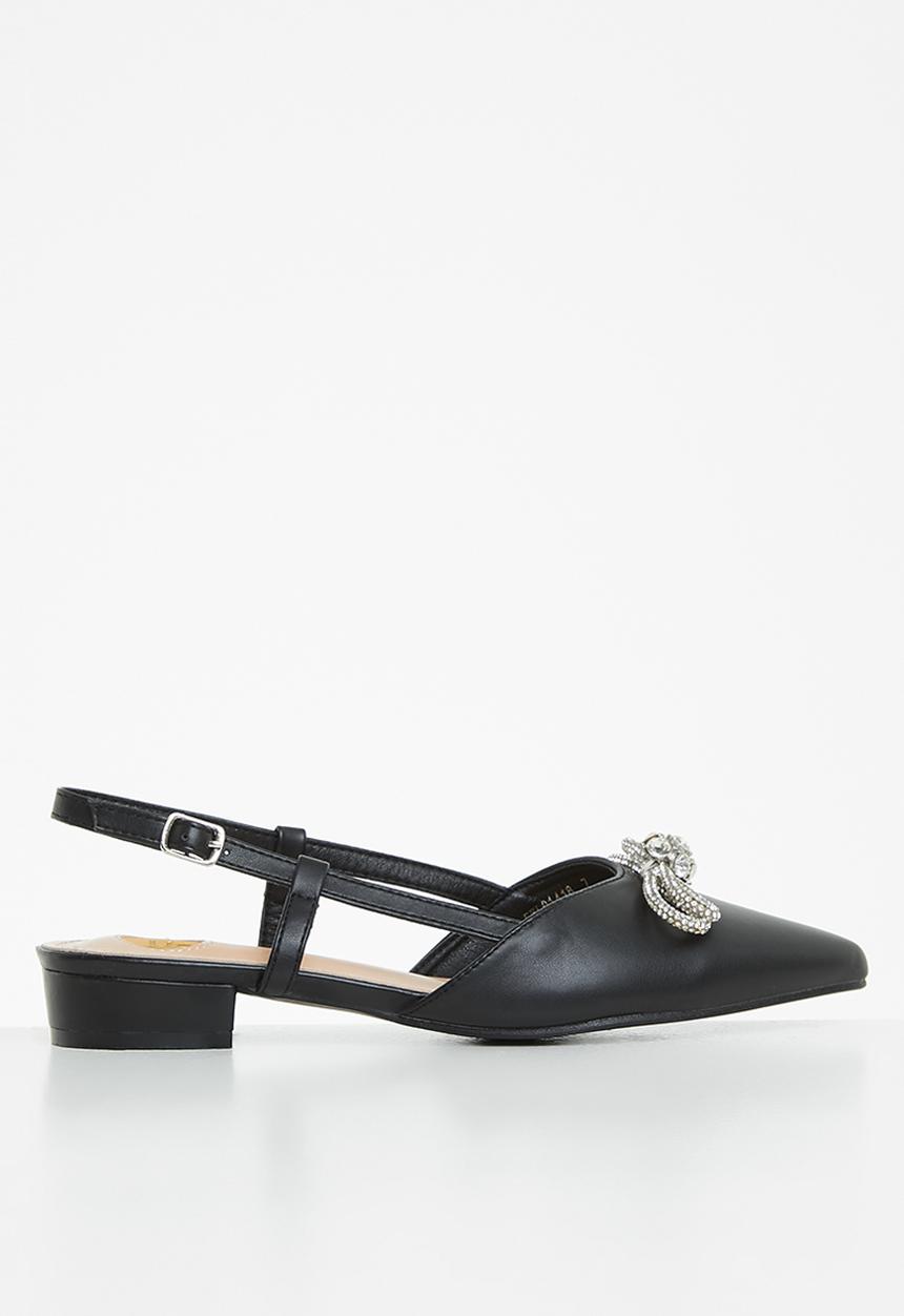 Footwork - Simm slingback ballet - black