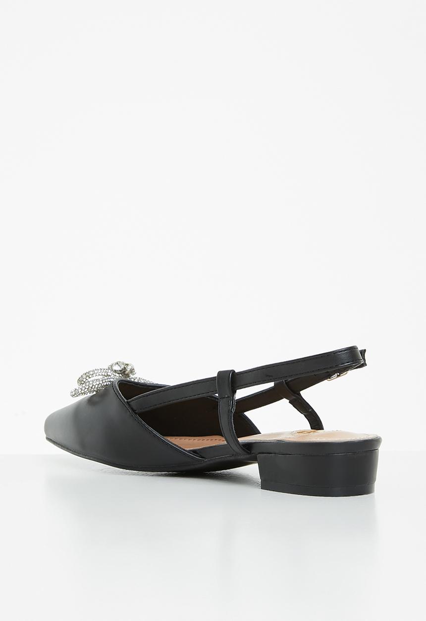Footwork - Simm slingback ballet - black