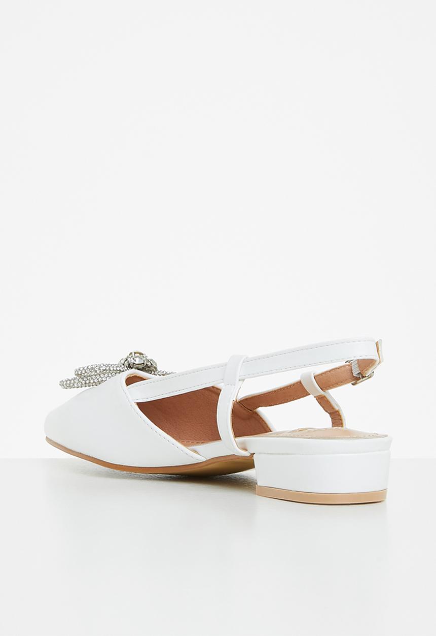 Footwork - Simm slingback ballet - white
