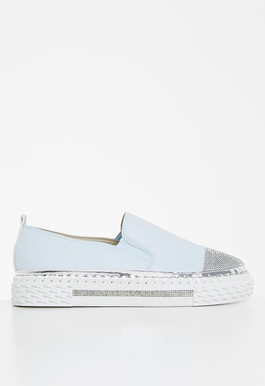 Footwork - Kerry diamante slip-on - blue