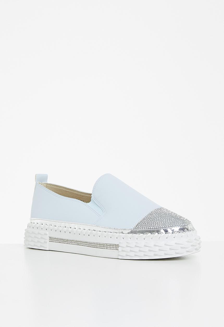 Footwork - Kerry diamante slip-on - blue