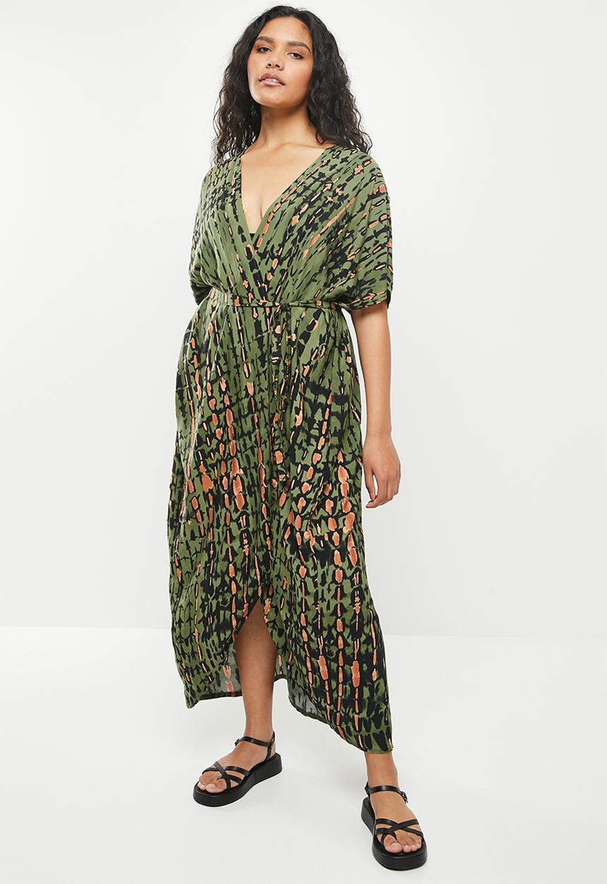 dailyfriday - Belted detail kaftan - multi 