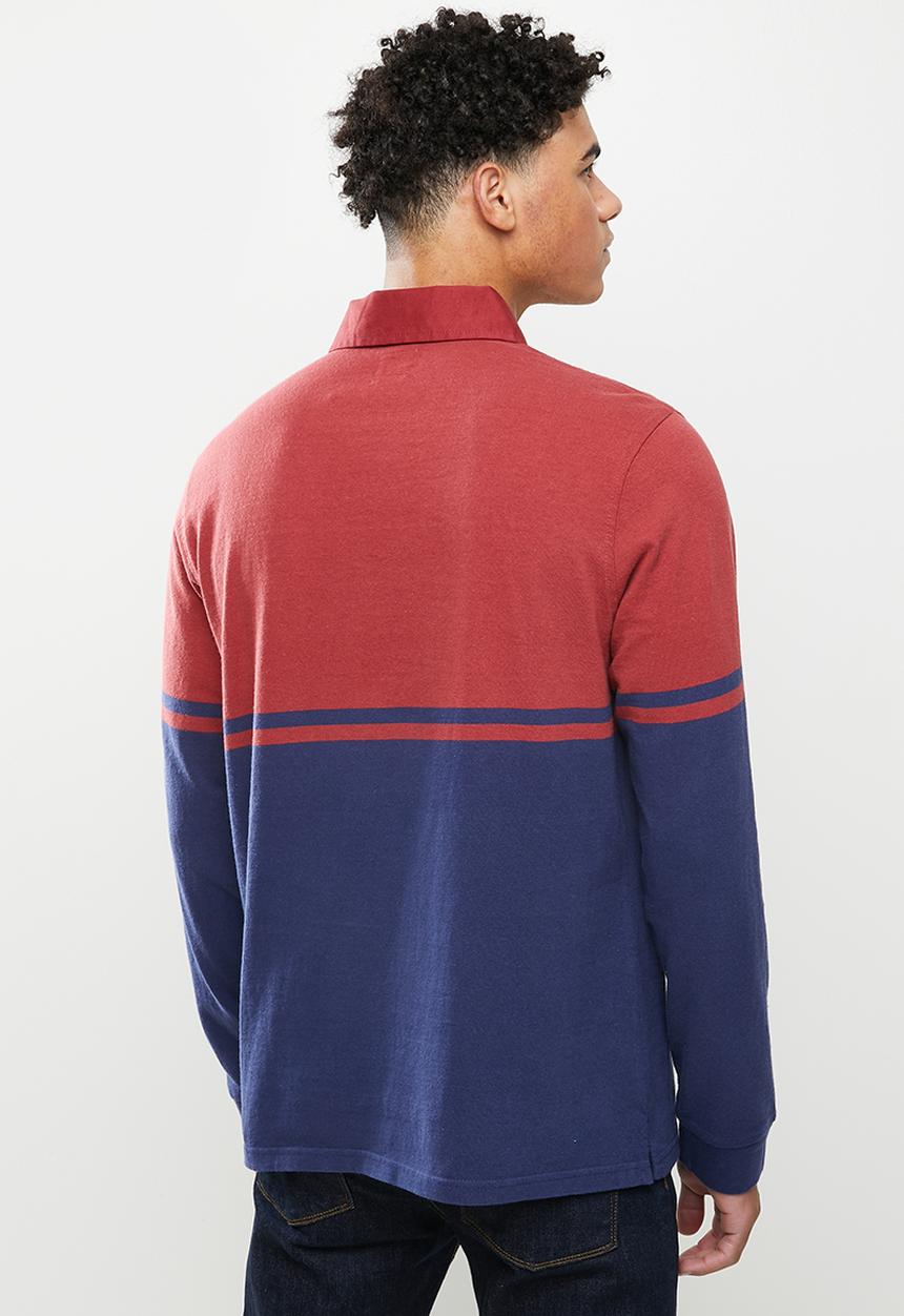 Levi’s® - Classic long sleeve rugby - red & navy 