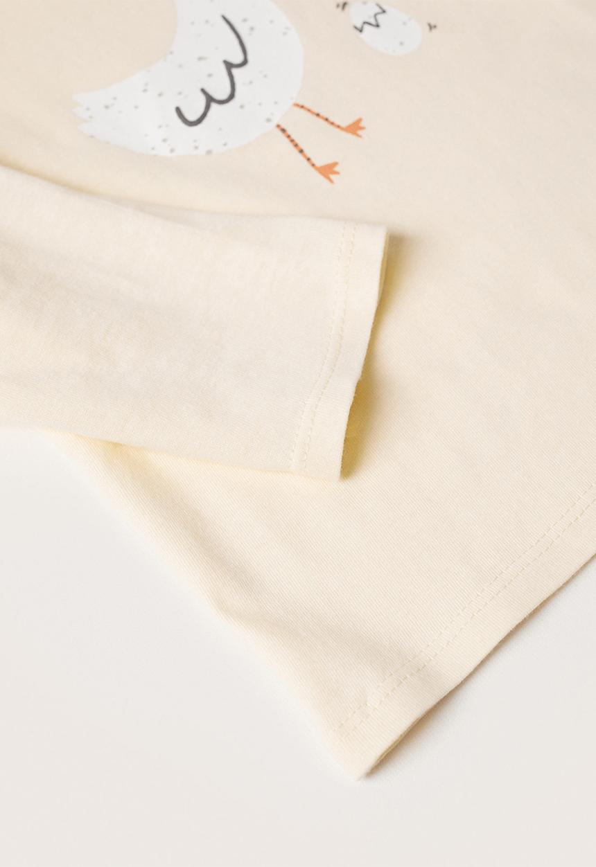 MANGO - T-shirt hello - yellow