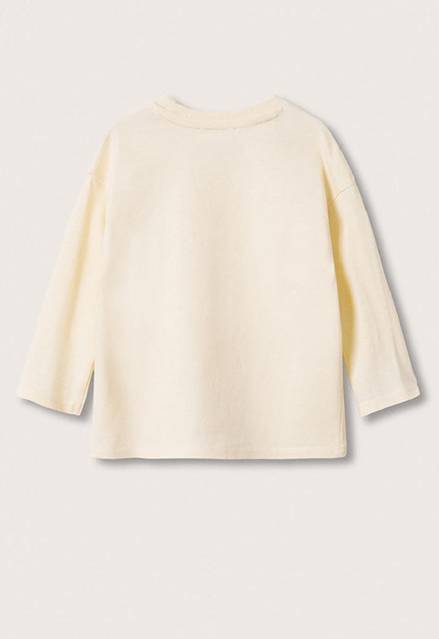 MANGO - T-shirt hello - yellow