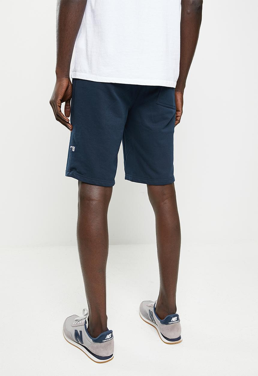 Aca Joe - Aca joe terry fleece hem flock print  short - dress blue